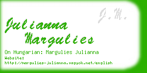 julianna margulies business card